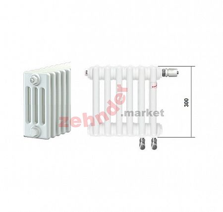 Радиатор Zehnder Charleston Completto CH 4030/03 V001 ½ RAL 9016