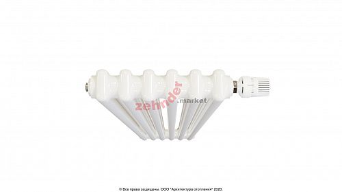 Радиатор Zehnder Charleston Completto CH 2180/06 V001 ½ RAL 9016