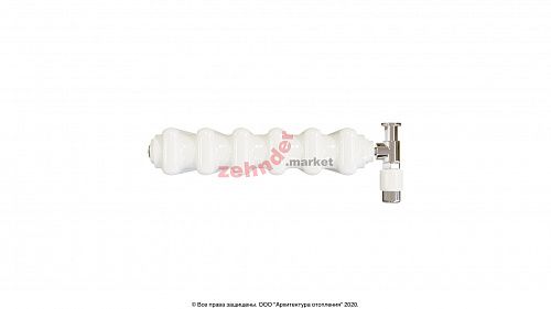 Вертикальный радиатор Zehnder Charleston 2180/06 1270 3/4 RAL 9016 боковое подключение