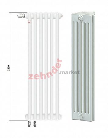 Радиатор Zehnder Charleston Completto CH 6220/07 V001 ½ RAL 9016