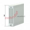 Радиатор Zehnder Charleston CH 4045/03 1270 ¾ RAL 9016