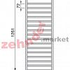 Полотенцесушитель Zehnder SUBI-130-060 Inox