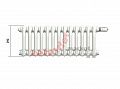 Радиатор Zehnder Charleston Completto CH 2030/03 V001 ½ RAL 9016