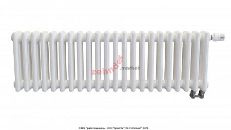 Радиатор Zehnder Charleston Completto 3030/22 V001 1/2 RAL 9016 нижнее подключение (с кронштейнами CVD1+BH)