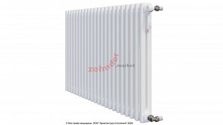 Радиатор Zehnder Charleston 2056/22 1270 3/4 RAL 9016 боковое подключение
