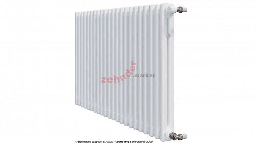 Радиатор Zehnder Charleston 2056/22 1270 3/4 RAL 9016 боковое подключение