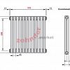 Радиатор Zehnder Charleston CH 2056/12 1270 ¾ RAL 9016