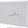 Радиатор Zehnder Charleston CH 3050/20 1270 1/2 RAL 9016 боковое подключение (с кронштейнами CVD1+BH)