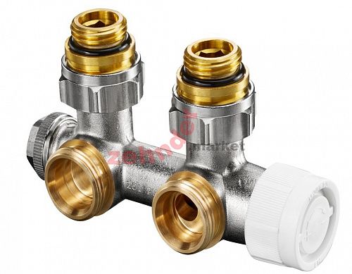 1184084 Oventrop Multiblock T присоед. узел 1/2&quot;НГ x 3/4&quot;НР, латунь, угловой