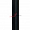 Вертикальный радиатор Zehnder Charleston Completto 2180/06 V001 1/2 RAL 9217 matt Чёрный нижнее подключение