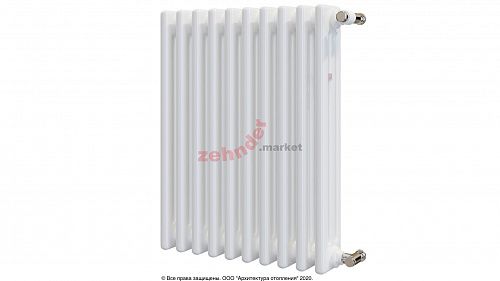 Радиатор Zehnder Charleston 3057/10 1270 3/4 RAL 9016 боковое подключение