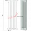 Радиатор Zehnder Charleston Completto CH 6300/03 V001 ½ RAL 9016