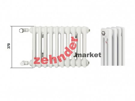Радиатор Zehnder Charleston CH 3037/14 1270 ¾ RAL 9016