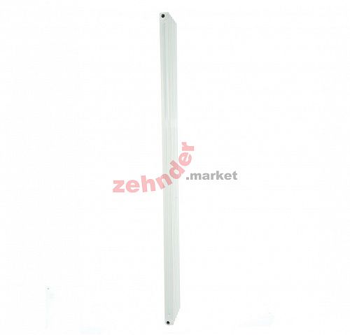 Вертикальный радиатор Zehnder Charleston 2200/12 1270 1/2 RAL 9016 боковое подключение (с кронштейнами CVD1+BH)