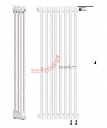 Радиатор Zehnder Charleston Completto CH 2180/35 V001 ½  RAL 9016