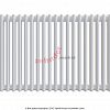 Радиатор Zehnder Charleston 2050/28 1270 1/2 RAL 9016 боковое подключение (с кронштейнами CVD1+BH)