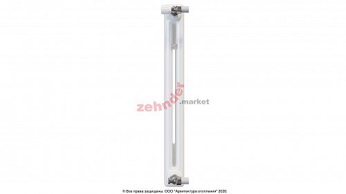 Радиатор Zehnder Charleston 2050/18 1270 1/2 RAL 9016 боковое подключение (с кронштейнами CVD1+BH)
