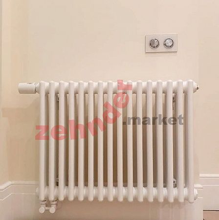 Радиатор Zehnder Charleston Completto 3050/12 V001 1/2 RAL 9016 нижнее подключение (с кронштейнами CVD1+BH)