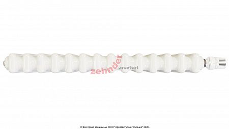 Вертикальный радиатор Zehnder Charleston Completto 2180/14 V001 1/2 RAL 9016 нижнее подключение