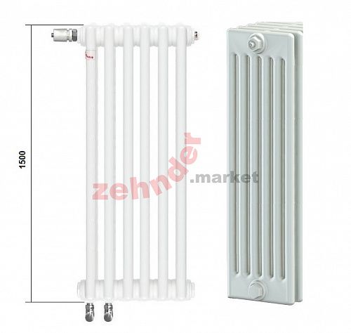 Радиатор Zehnder Charleston Completto CH 6150/03 V001 ½ RAL 9016