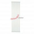 Вертикальный радиатор Zehnder Charleston 2200/12 1270 1/2 RAL 9016 боковое подключение (с кронштейнами CVD1+BH)