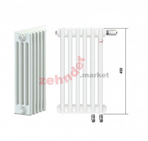 Радиатор Zehnder Charleston Completto CH 4045/47 V001 ½ RAL 9016