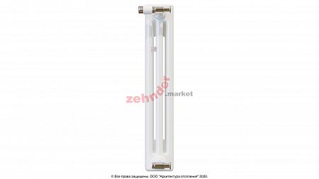 Радиатор Zehnder Charleston CH 3050/12 1270 1/2 RAL 9016 боковое подключение (с кронштейнами CVD1+BH)