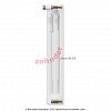 Радиатор Zehnder Charleston CH 3050/20 1270 1/2 RAL 9016 боковое подключение (с кронштейнами CVD1+BH)