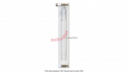 Радиатор Zehnder Charleston CH 3050/20 1270 1/2 RAL 9016 боковое подключение (с кронштейнами CVD1+BH)