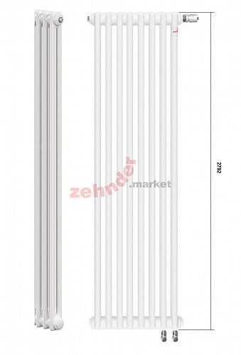 Радиатор Zehnder Charleston Completto CH 2280/13 V001 ½  RAL 9016