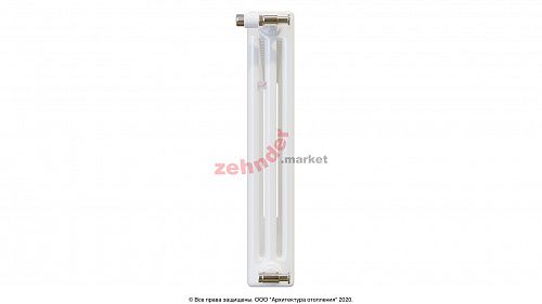 Радиатор Zehnder Charleston CH 3050/20 1270 1/2 RAL 9016 боковое подключение (с кронштейнами CVD1+BH)