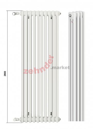 Радиатор Zehnder Charleston CH 3280/59 1270 ¾ RAL 9016