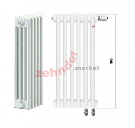 Радиатор Zehnder Charleston Completto CH 4090/16 V001 ½ RAL 9016