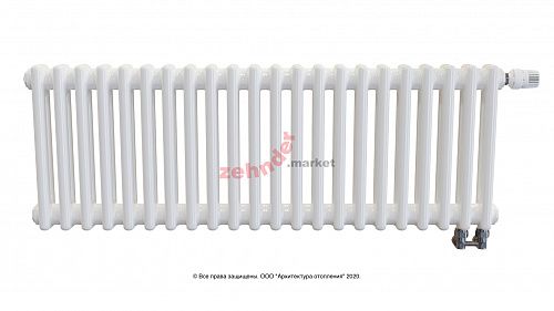Радиатор Zehnder Charleston Completto 2035/22 V001 1/2 RAL 9016 нижнее подключение