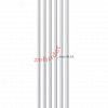 Вертикальный радиатор Zehnder Charleston 2200/06 1270 1/2 RAL 9016 боковое подключение (с кронштейнами SMB2T)