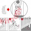 Комплект для напольного монтажа 3-трубчатых радиаторов Zehnder L=101мм RAL 9016