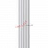 Вертикальный радиатор Zehnder Charleston 2200/06 1270 1/2 RAL 9016 боковое подключение (с кронштейнами SMB2T)