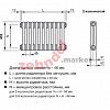 Радиатор Zehnder Charleston 2050/16 1270 1/2 RAL 9016 боковое подключение (с кронштейнами CVD1+BH)