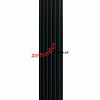 Вертикальный радиатор Zehnder Charleston Completto 2180/06 V001 1/2 RAL 9217 matt Чёрный нижнее подключение (с кронштейнами CVD1+BH)