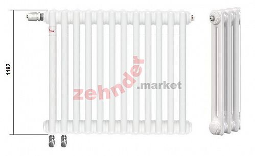 Радиатор Zehnder Charleston Completto CH 2120/14 V001 ½  RAL 9016