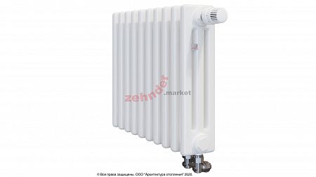 Радиатор Zehnder Charleston Completto 3037/10 V001 1/2 RAL 9016 нижнее подключение