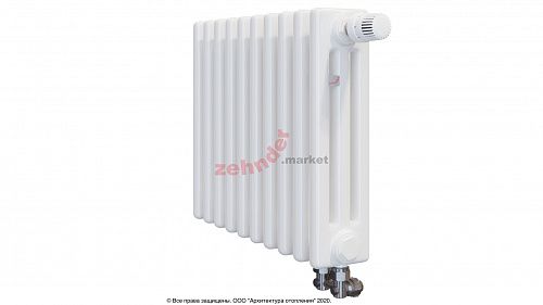 Радиатор Zehnder Charleston Completto 3037/10 V001 1/2 RAL 9016 нижнее подключение