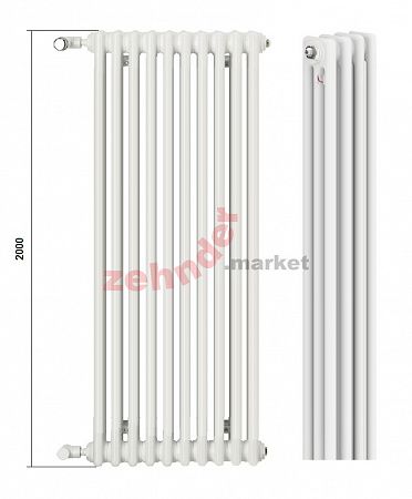 Радиатор Zehnder Charleston CH 3200/03 1270 ¾ RAL 9016