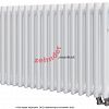 Радиатор Zehnder Charleston Completto 3050/18 V001 1/2 RAL 9016 нижнее подключение (с кронштейнами CVD1+BH)