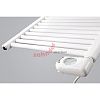 Электрический полотенцесушитель Zehnder Aura PBEZ-080-040/MQ RAL 9016/патрон Musa RAL 9016