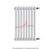 Радиатор Zehnder Charleston 2050/08 1270 1/2 RAL 9016 боковое подключение (с кронштейнами CVD1+BH)