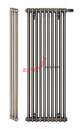 Вертикальный радиатор Zehnder Charleston 2180/10 V001 1/2 Technoline 0325 TL нижнее подключение