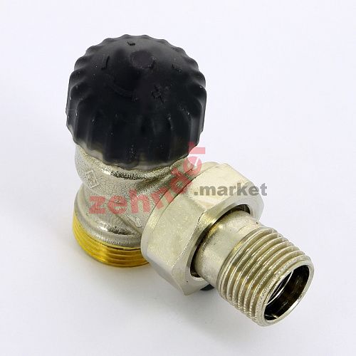 Термостатический вентиль DN 15, 1/2&quot; х 3/4&quot;EK, PN 10, угловой