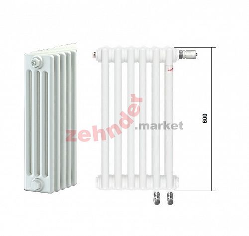 Радиатор Zehnder Charleston Completto CH 4060/03 V001 ½ RAL 9016