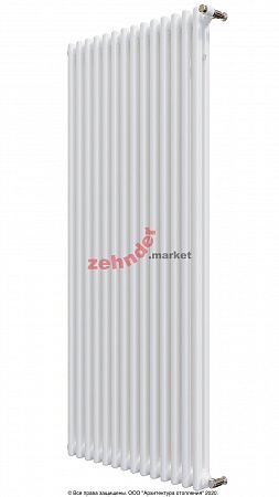 Вертикальный радиатор Zehnder Charleston 2180/14 1270 3/4 RAL 9016 боковое подключение